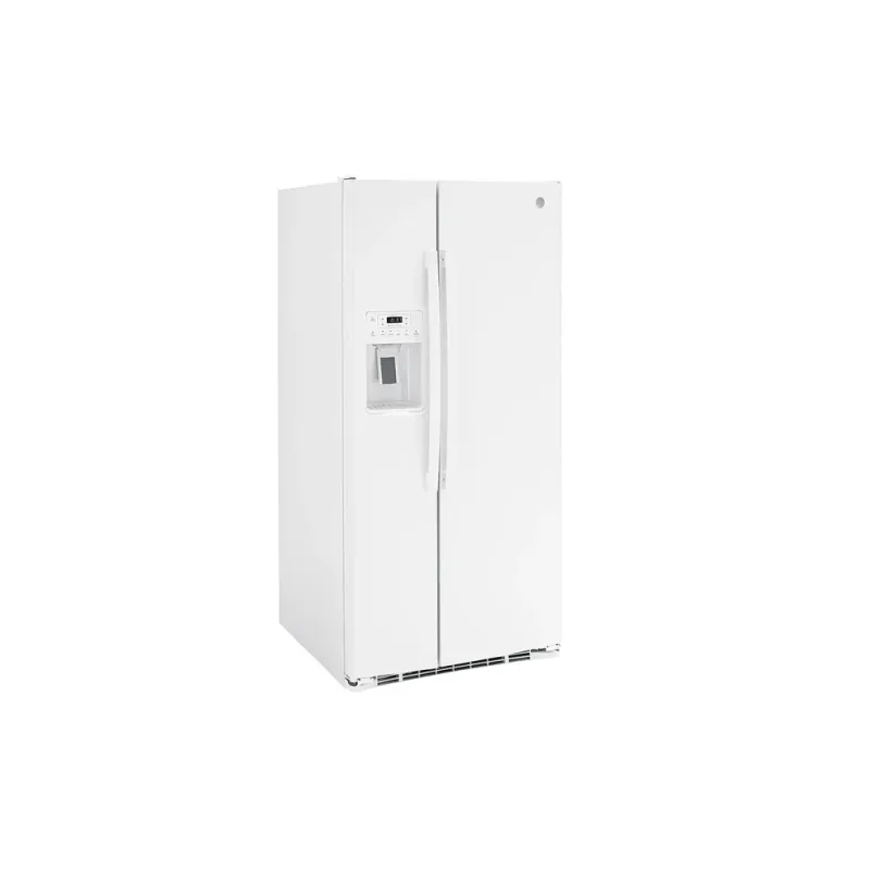23,0 cu ft side-by-side-køleskab med ekstra frysehylde – hvid