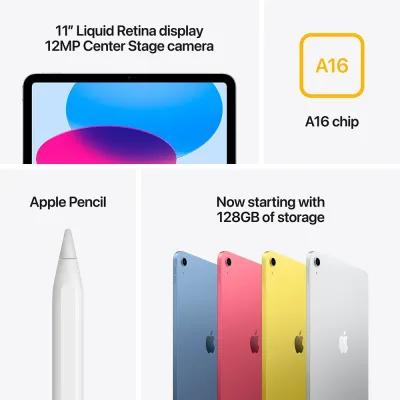 iPad 11'' con chip A16 128GB Wi-Fi - Argento