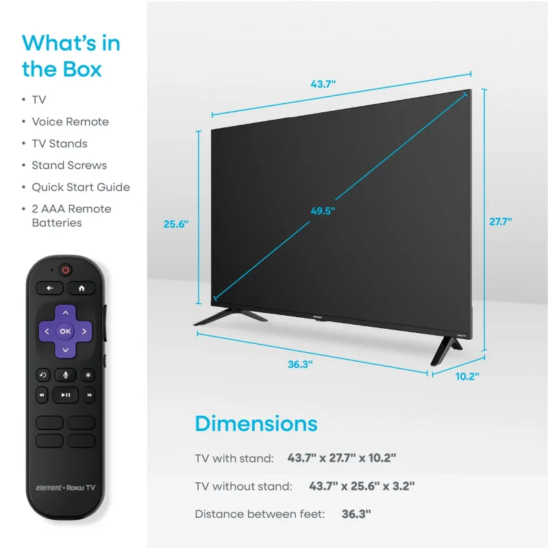 Element 50″ 4K UHD Roku TV (E550AG50R)
