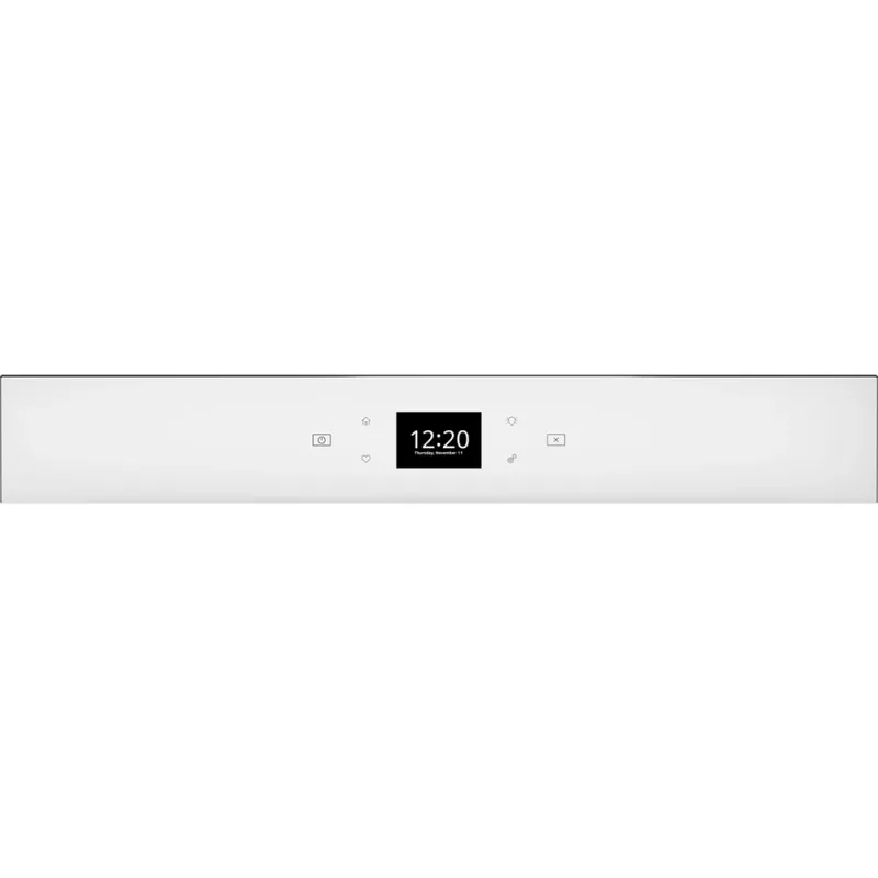 Horno de pared individual con autolimpieza de 4,3 pies cúbicos en blanco