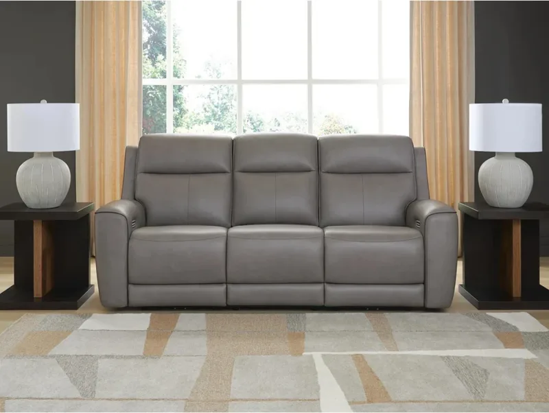 Sofa relaksacyjna 5Z-Relaxation z podwójnym zasilaniem i skórzaną tapicerką, z funkcją rozkładania
