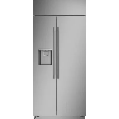 20.4 CuFt Smart Built-In Side-by-Side Refrigerator in Stainless Steel
