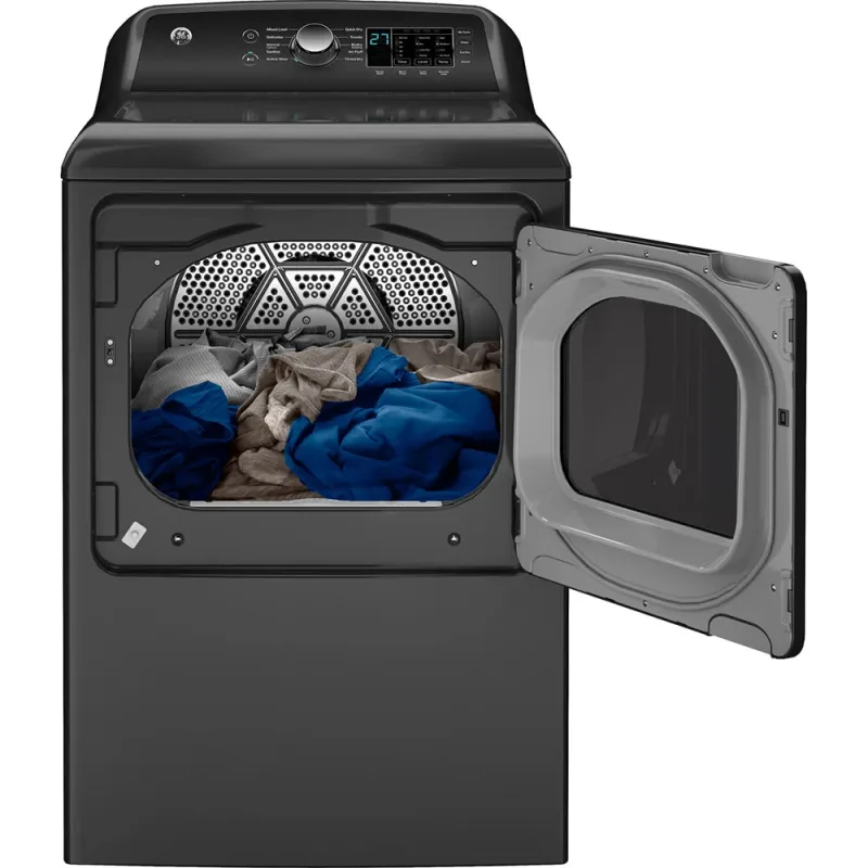 7,4 cu ft elektrisk tørretumbler i Diamond Gray med Sensor Dry