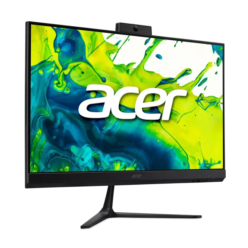 Acer Aspire C27 AIO Desktop, 23.8" Full HD IPS 120 Hz Display, AMD Ryzen 5 7430U Hexa-Core Processor, AMD Radeon Graphics, 8 GB DDR4 SO-DIMM Memory, 512 GB PCIe NVMe SSD, Wi-Fi 6E, Bluetooth 5.2, 2 MP (1920 x 1080) Webcam with Privacy Shutter, Windows 11