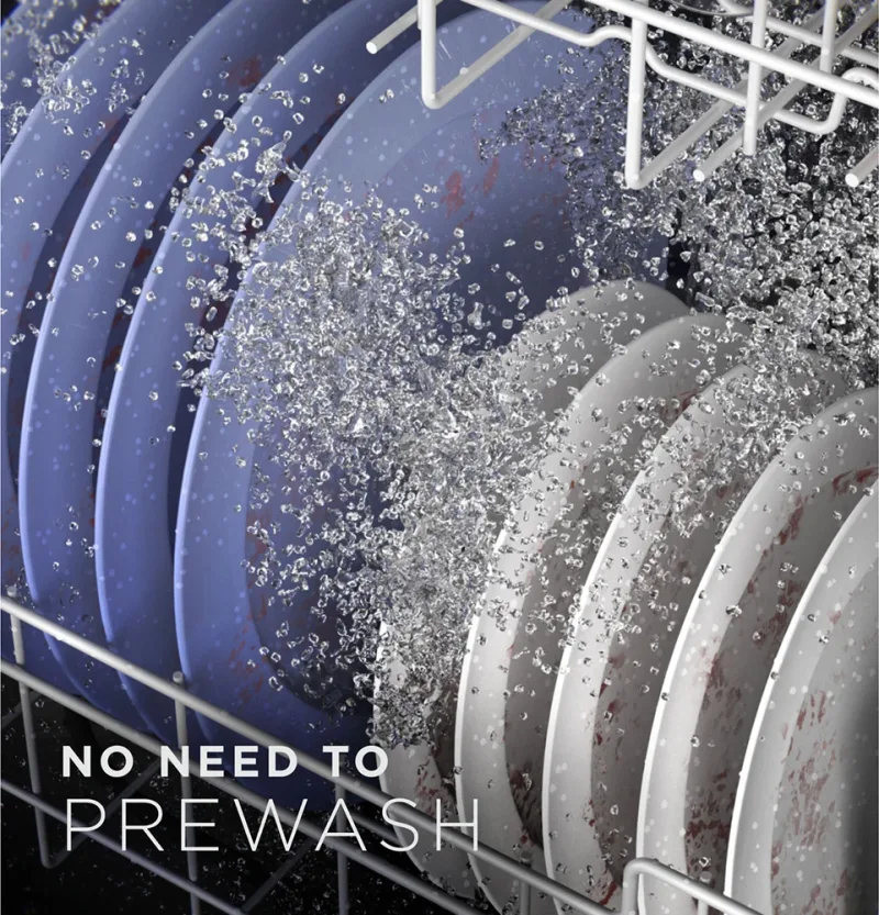 Lavavajillas inteligente con control superior de 52 dBA y Dry Boost™ en blanco