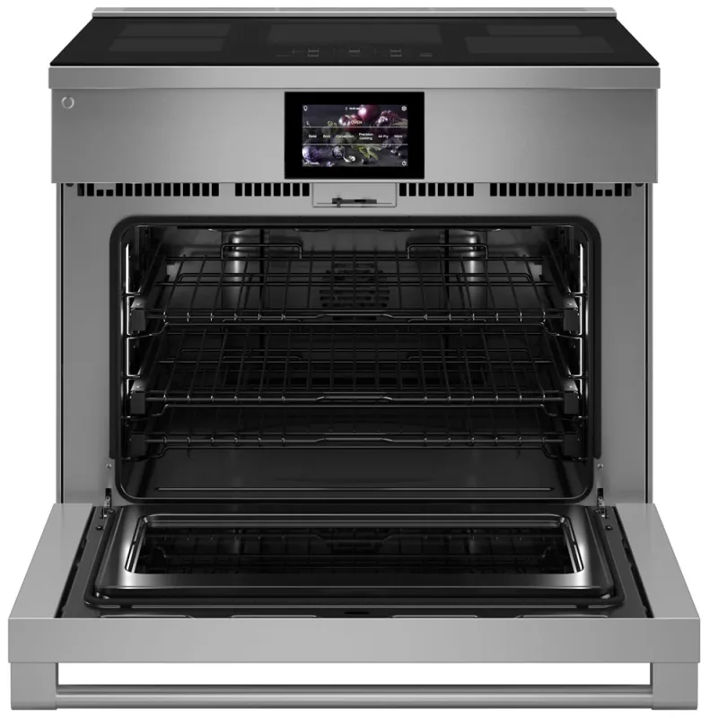 36" professionele inductiefornuis met 5 kookzones