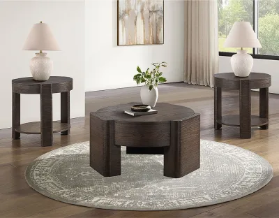 Mesa de centro redonda Salina de 32,5″