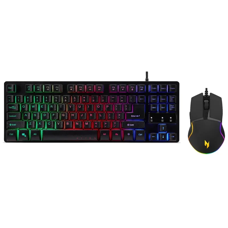 Set combo tastiera e mouse da gaming Nitro