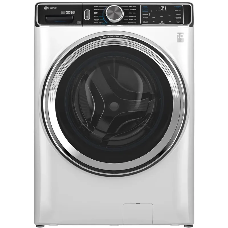 Máquina de lavar de carga frontal branca de 5,3 CuFt com sistema de ventilação UltraFresh™