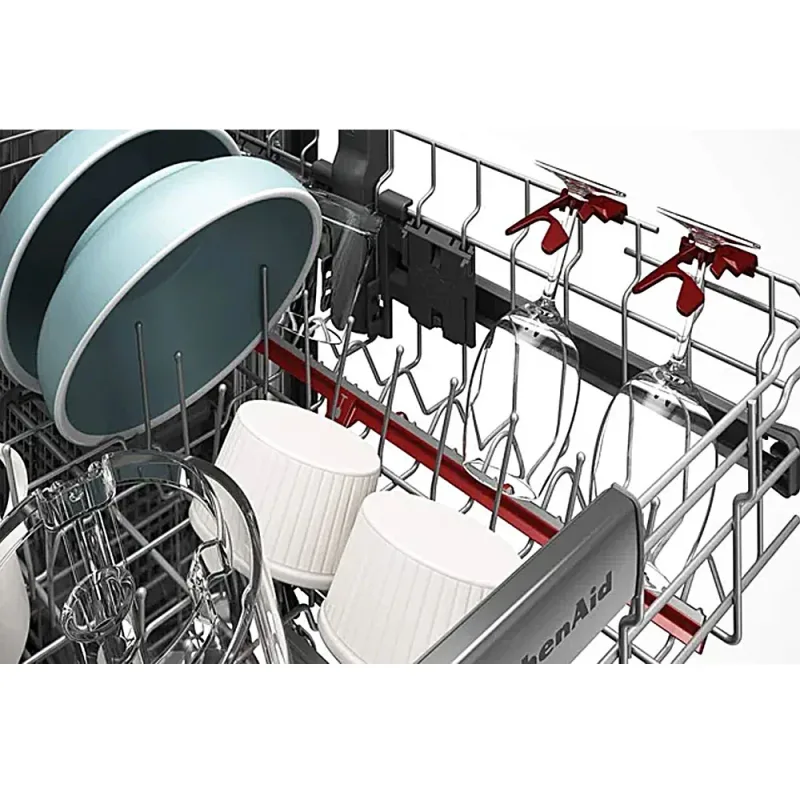 44 dBA 360° Max Jets™ Third Rack Dishwasher with Stemware Shield and Stemware Clips