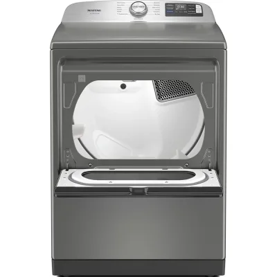 7.4 CuFt Smart Pet Pro Top Load Classic Silver Electric Dryer