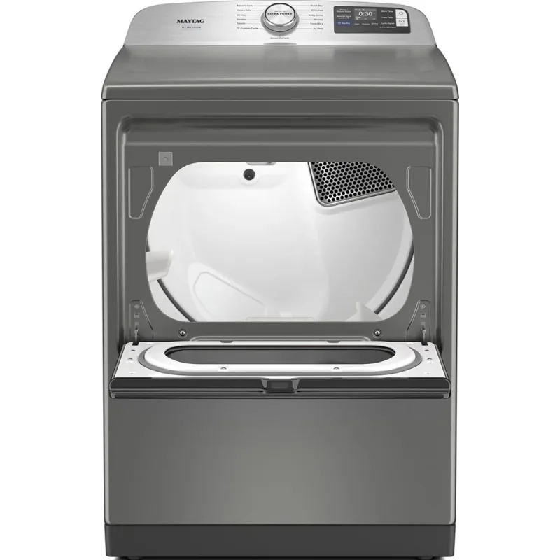7.4 CuFt Smart Pet Pro Top Load Classic Silver Electric Dryer