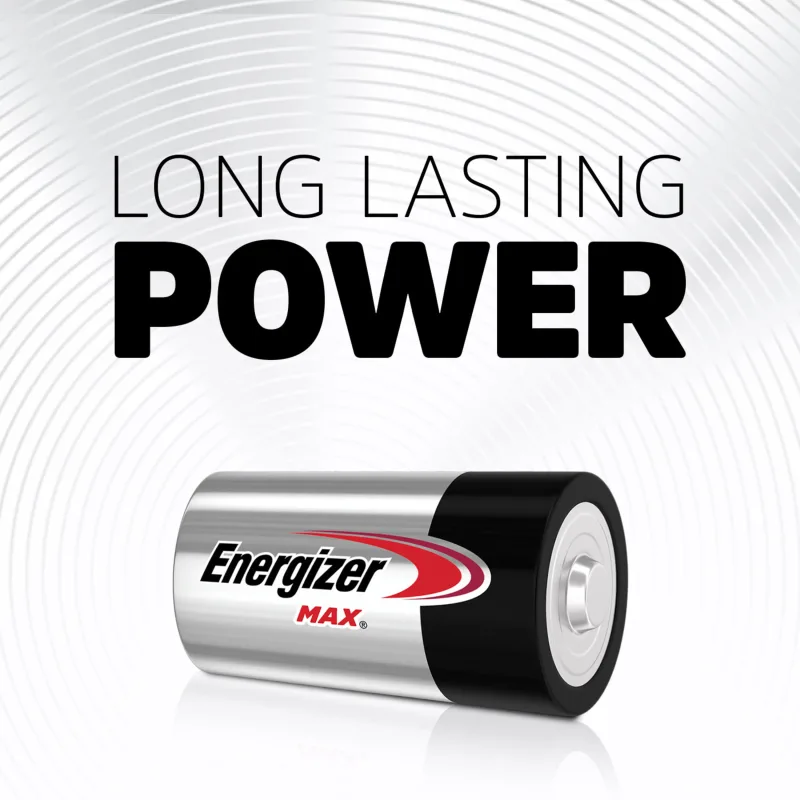 Energizer MAX D Batteries (8 Pack), D Cell Alkaline Batteries