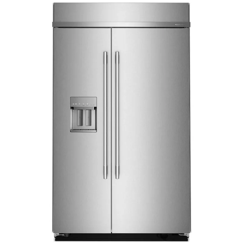 29.4 Cu. Ft. 48" Built-In Side-by-Side Refrigerator with an Exterior Water and Ice Dispenser