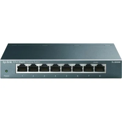 8-port Gigabit desktop-switch - sort
