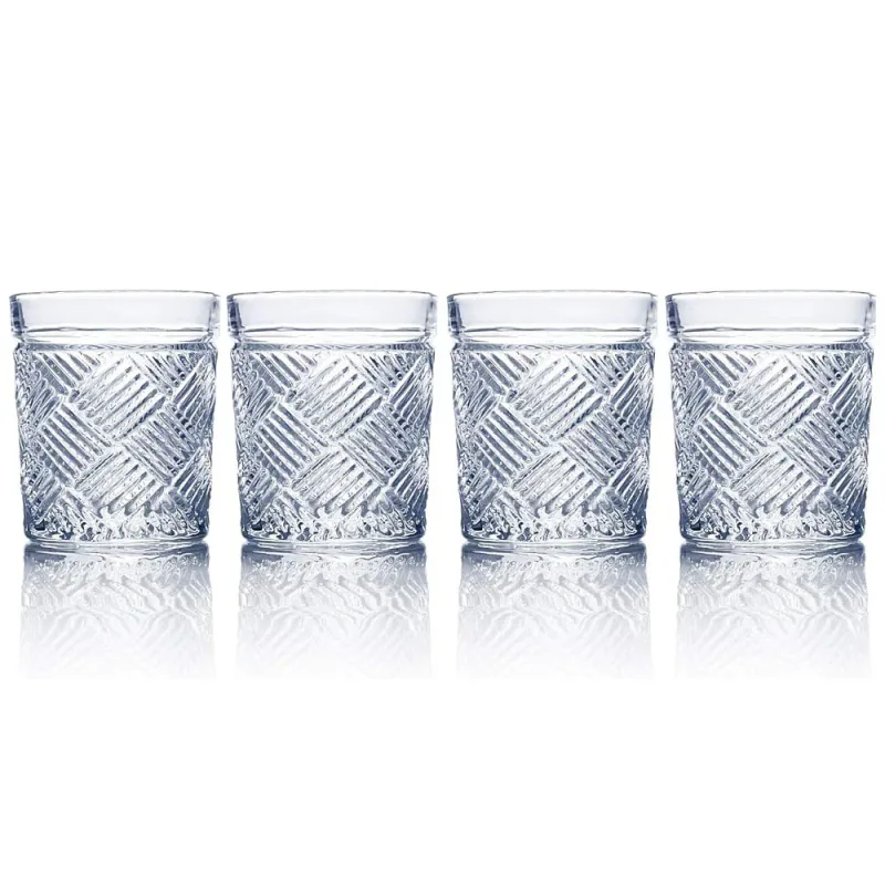Juego de cuatro vasos old-fashioned dobles Ballard de 9,25 oz