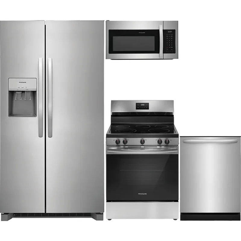 Paquete completo de cocina en acero inoxidable
