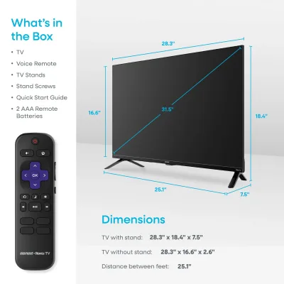 Element 32" 720p HD Roku TV (E300AG32R)