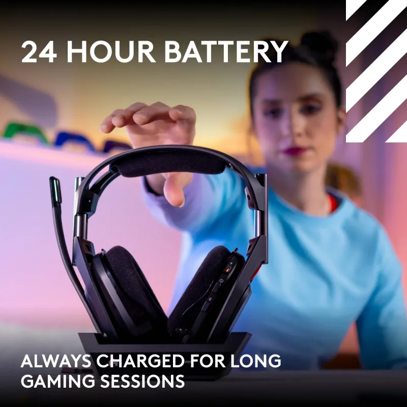 Logitech G A50 LIGHTSPEED trådløst gaming-headset + basestasjon