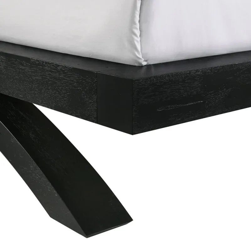 Allan Black Queen Platform Bed