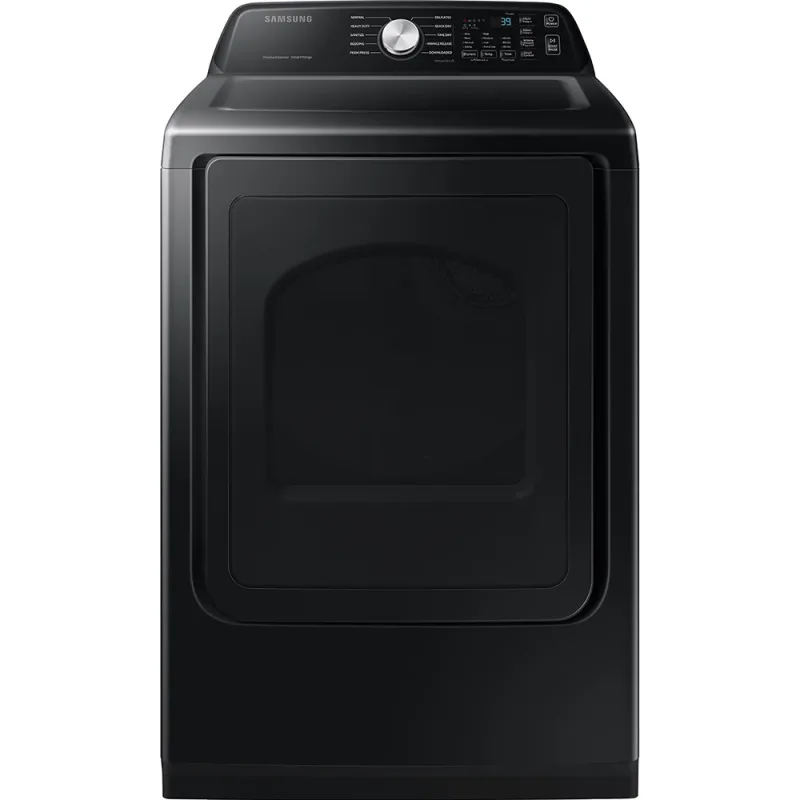 7.4 CuFt Smart Sanitize Brushed Black Electric Dryer with Sensor Dry