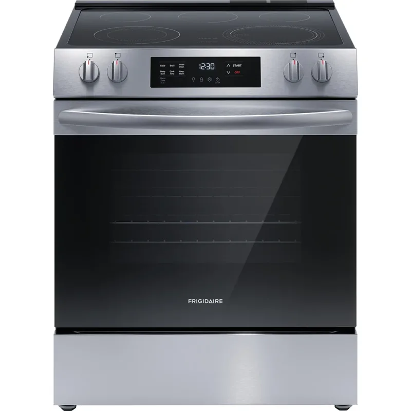 5.3 CuFt 5-Element Freestanding Electric Range in Stainless Steel with Even Baking Technology