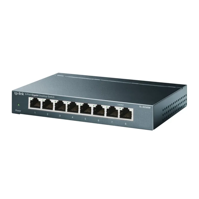 8-port Gigabit desktop-switch - sort
