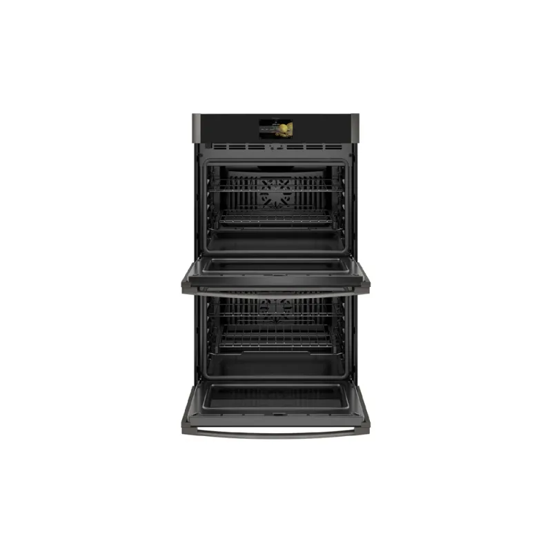30-Inch Smart Double Self Steam Cleaning Wall Oven In Black Stainless