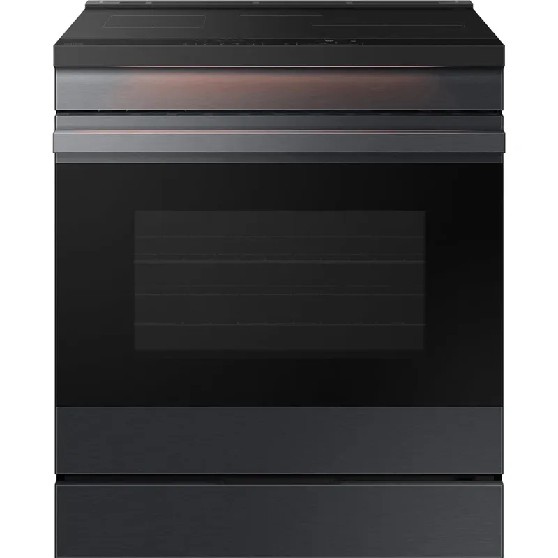 Bespoke 6.3 CuFt Smart Slide-In Induction Range with Anti-Scratch Glass Cooktop & Air Fry