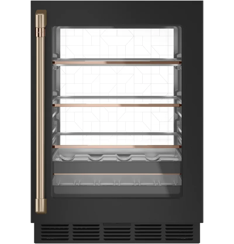 Wine/Beverage Center 1 Piece Handle Kit - Brushed Bronze