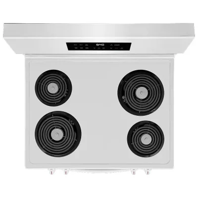 Cuisinière électrique autoportante de 5,3 pi³ en blanc