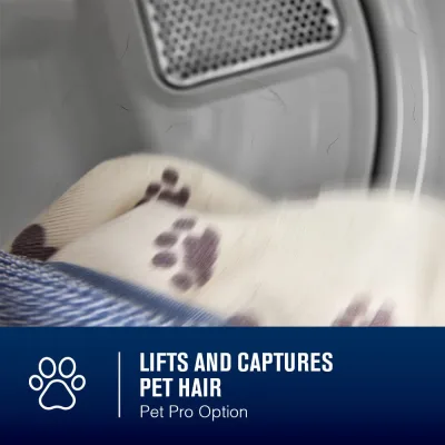 Asciugatrice elettrica a carica dall'alto Smart Pet Pro 7,4 CuFt bianca