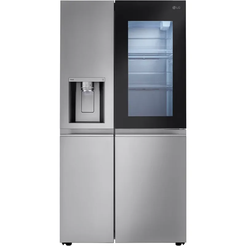 27.0 CuFt InstaView Side-By-Side Refrigerator in Stainless Steel with Craft Ice