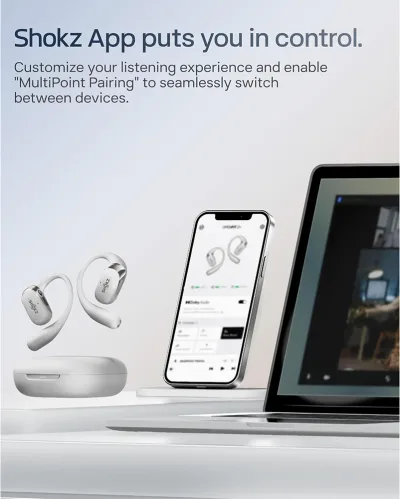 OpenFit 2+ True Wireless graue Ohrhörer