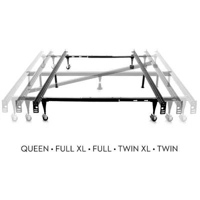 Sommier réglable universel avec roulettes de 2,5"