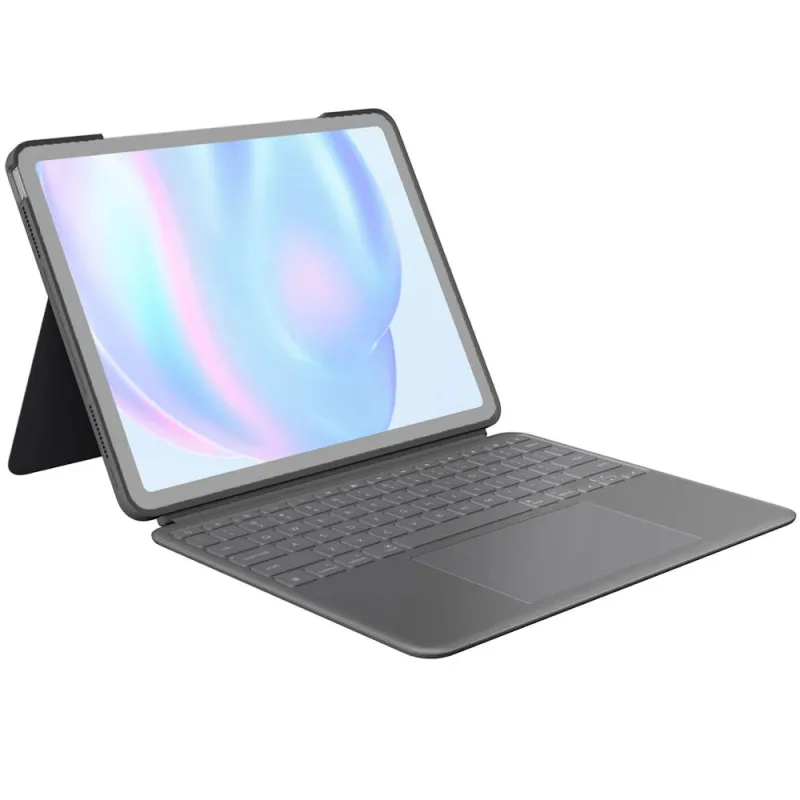 Touch Backlit Keyboard Case for Apple 13" iPad Air M2/M3 — Oxford Gray