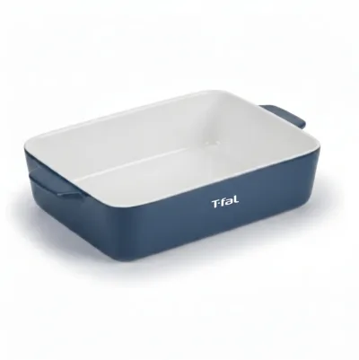 T-FAL BLUE STONEWARE PEMANGGANG PERSEGI PANJANG KECIL