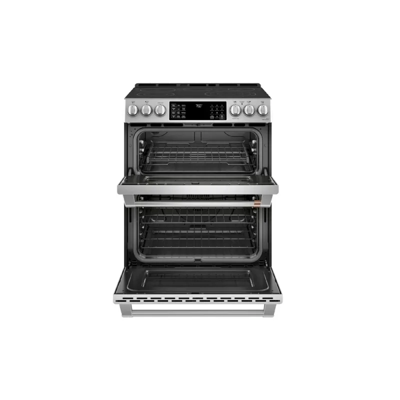 30-Inch Slide-In Radiant and Convection Double-Oven Range - Stainless Steel
