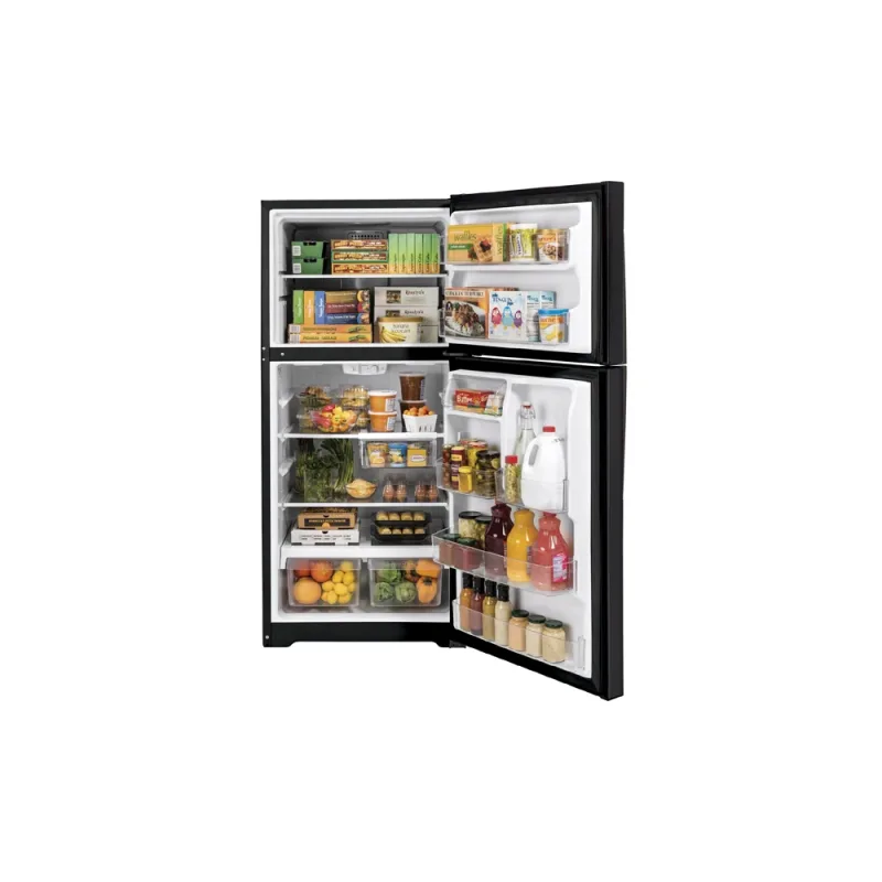 21.9 Cu Ft 상단 냉동고형 냉장고 - 블랙 슬레이트
