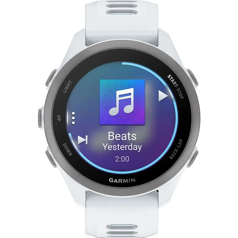 Forerunner® 170 Music Whitestone con correa Whitestone/Cloud Blue