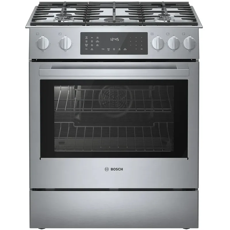 30-inch Slide-In Dual Fuel Gas Range - Stainless Steel