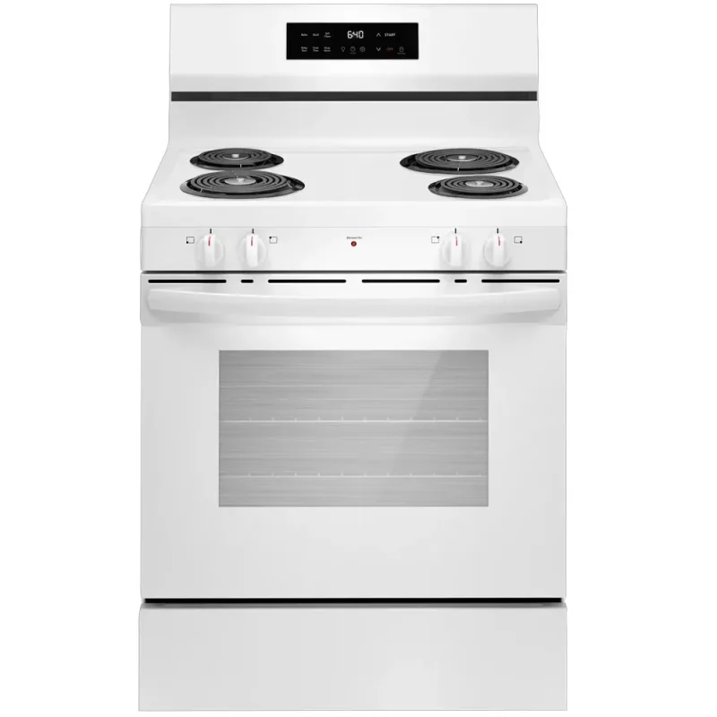 Cuisinière électrique autoportante de 5,3 pi³ en blanc
