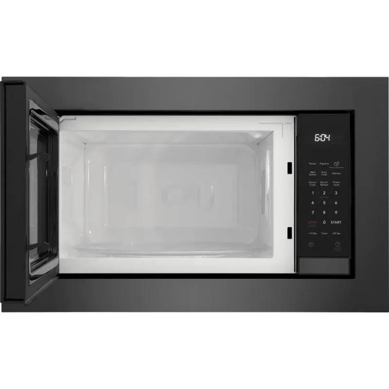 2.2 CuFt 1100 Wattage Over-The-Range Microwave in Black Stainless with Sensor Cook