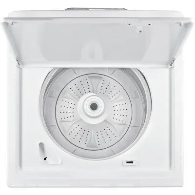 3.8 CuFt Electric Top Load White Washer with High-Efficiency Agitator and Wash System