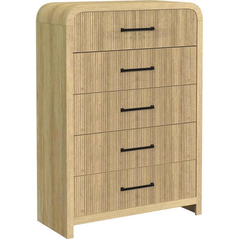 Cómoda Ridgemont de 5 cajones - Natural