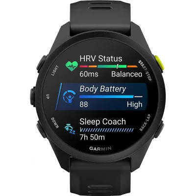 Forerunner® 70 Smartwatch w kolorze czarnym z czarnym paskiem