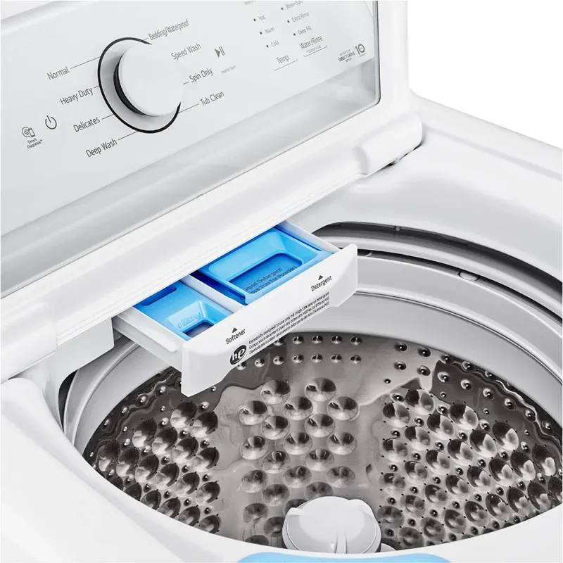 4.1 CuFt Electric Top Load White Washer with SlamProof® Glass Lid