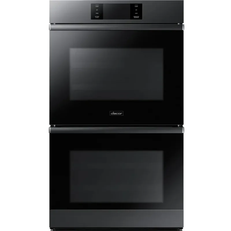 30" Built-In Double Electric Convection Wall Oven in Graphite Steel with Steam-Assist