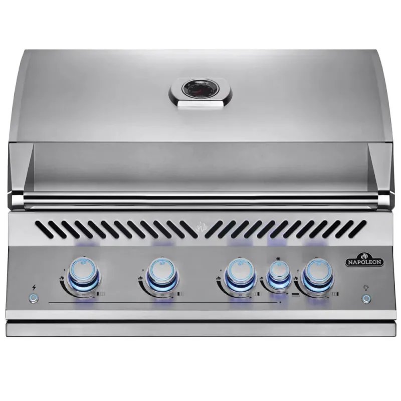 Parrilla de gas natural integrada Serie 700 de 32" con quemador trasero infrarrojo - Acero inoxidable