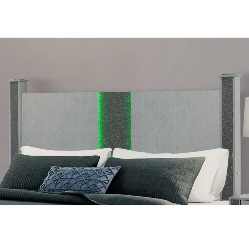 Logan Silver King-seng med LED & højttalere